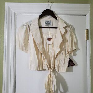Seamstress of Bloomsbury Wrap Top